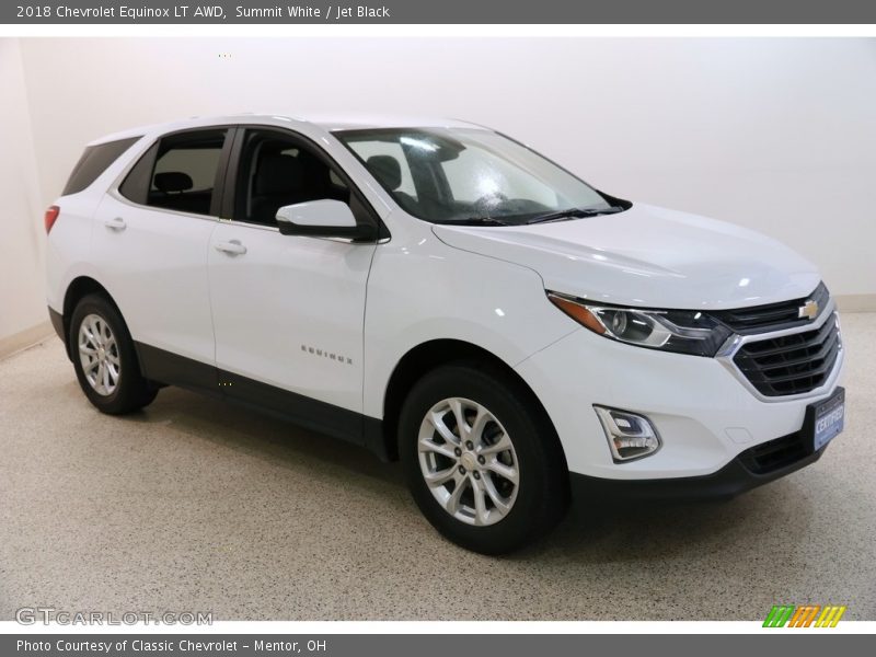 Summit White / Jet Black 2018 Chevrolet Equinox LT AWD