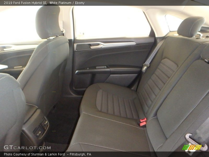 White Platinum / Ebony 2019 Ford Fusion Hybrid SE
