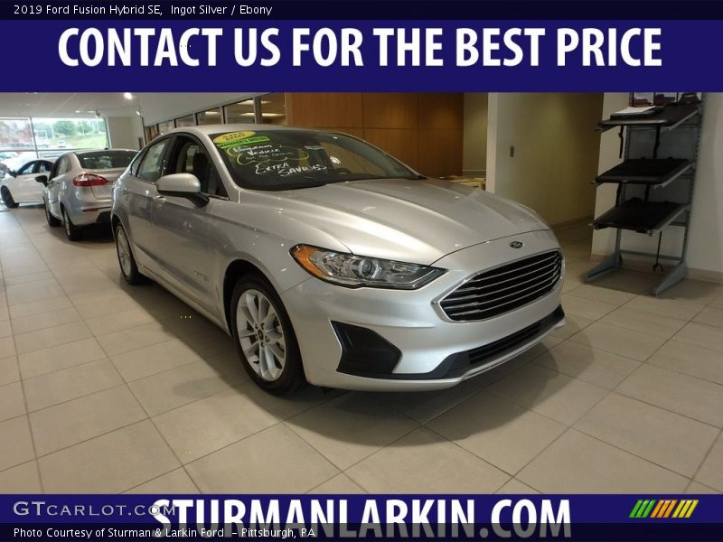 Ingot Silver / Ebony 2019 Ford Fusion Hybrid SE