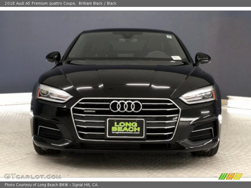 Brilliant Black / Black 2018 Audi A5 Premium quattro Coupe