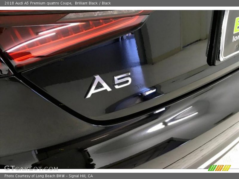 Brilliant Black / Black 2018 Audi A5 Premium quattro Coupe