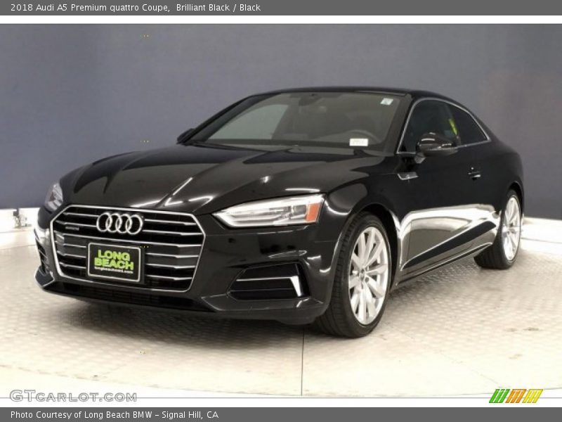 Brilliant Black / Black 2018 Audi A5 Premium quattro Coupe