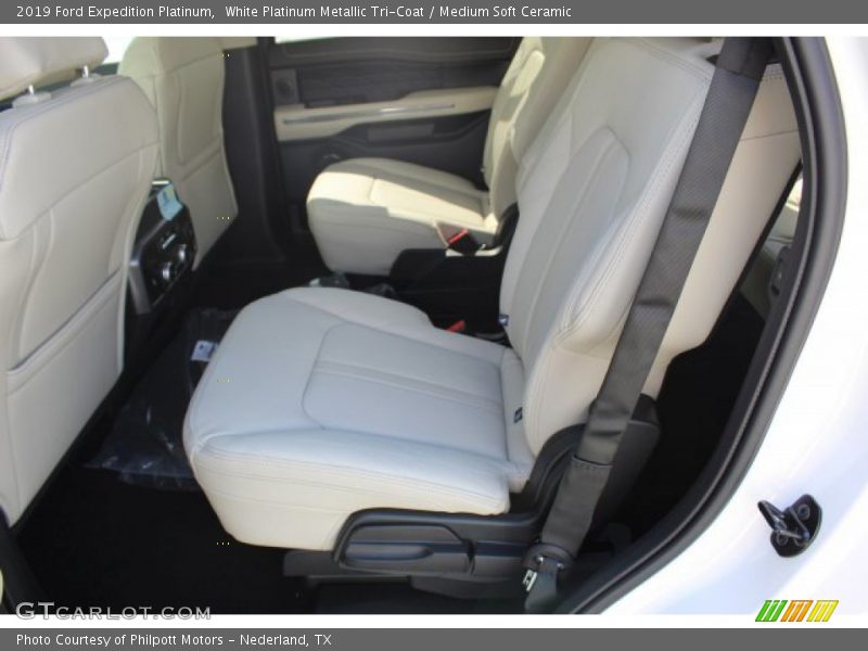 White Platinum Metallic Tri-Coat / Medium Soft Ceramic 2019 Ford Expedition Platinum
