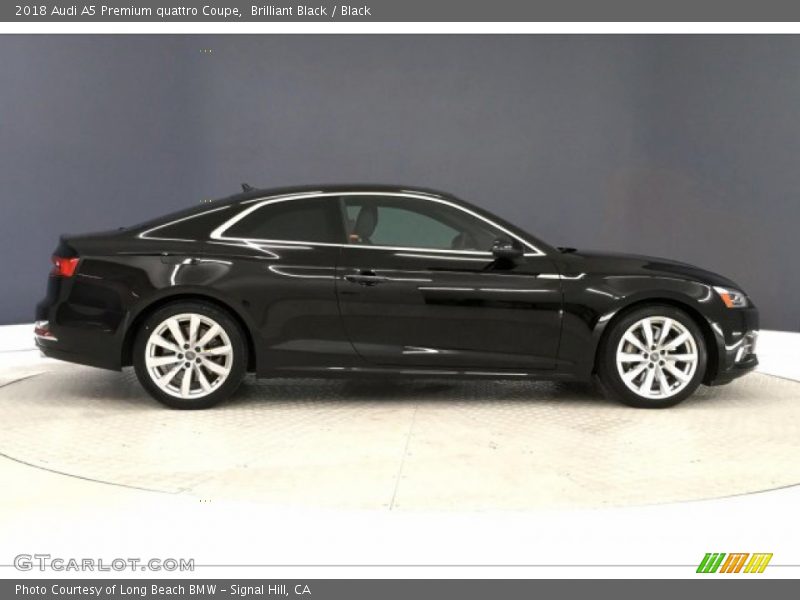 Brilliant Black / Black 2018 Audi A5 Premium quattro Coupe