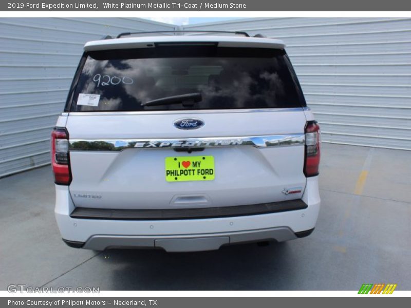 White Platinum Metallic Tri-Coat / Medium Stone 2019 Ford Expedition Limited