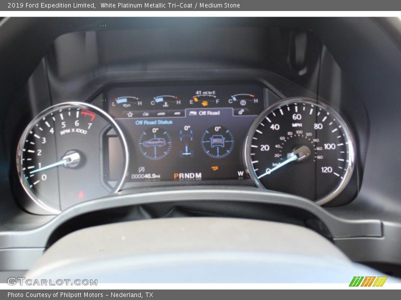 White Platinum Metallic Tri-Coat / Medium Stone 2019 Ford Expedition Limited