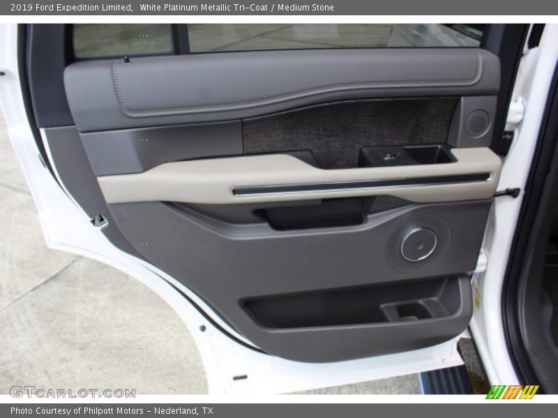 White Platinum Metallic Tri-Coat / Medium Stone 2019 Ford Expedition Limited