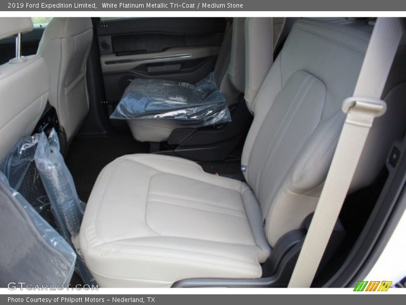 White Platinum Metallic Tri-Coat / Medium Stone 2019 Ford Expedition Limited