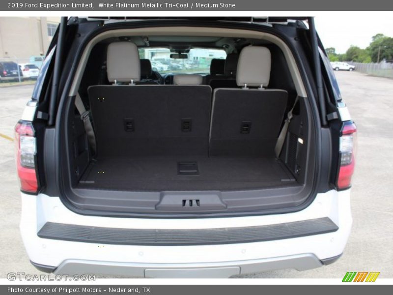White Platinum Metallic Tri-Coat / Medium Stone 2019 Ford Expedition Limited