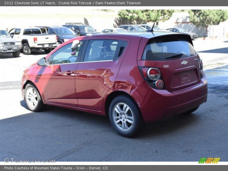 Crystal Red Tintcoat / Dark Pewter/Dark Titanium 2012 Chevrolet Sonic LT Hatch