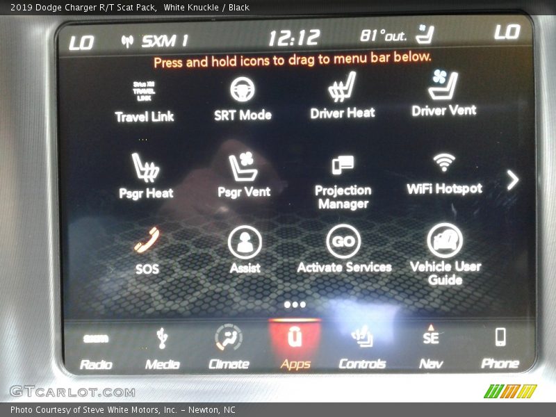 White Knuckle / Black 2019 Dodge Charger R/T Scat Pack