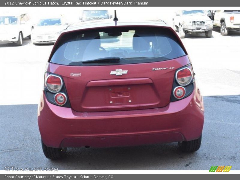 Crystal Red Tintcoat / Dark Pewter/Dark Titanium 2012 Chevrolet Sonic LT Hatch