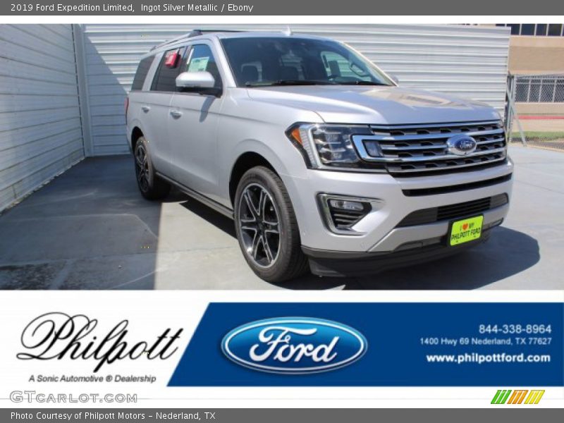 Ingot Silver Metallic / Ebony 2019 Ford Expedition Limited