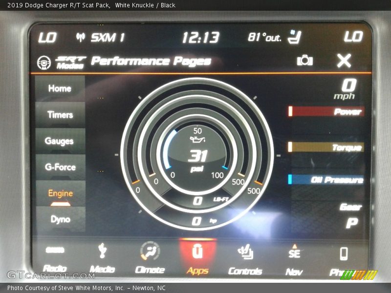 White Knuckle / Black 2019 Dodge Charger R/T Scat Pack