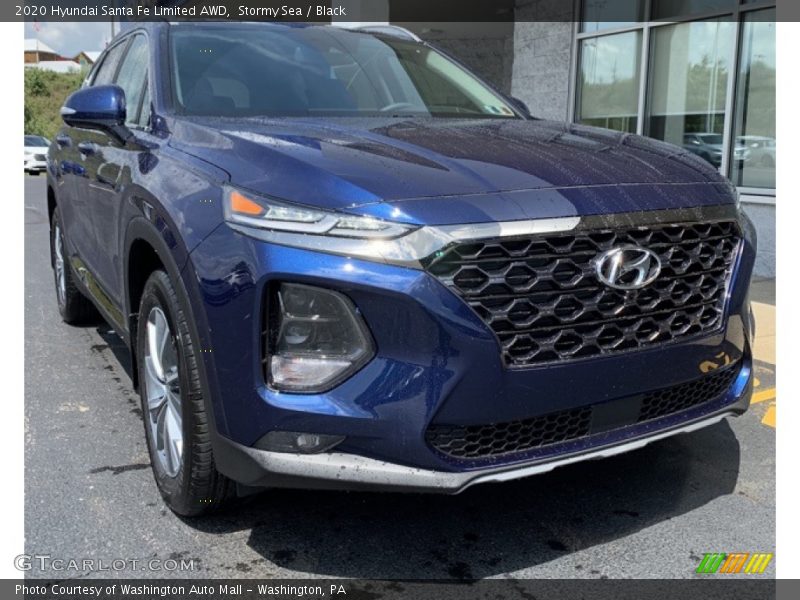 Stormy Sea / Black 2020 Hyundai Santa Fe Limited AWD