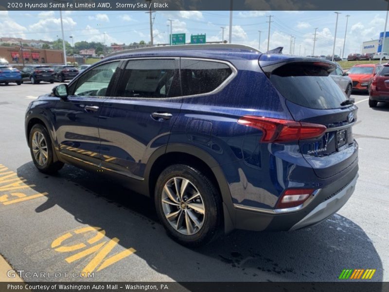 Stormy Sea / Black 2020 Hyundai Santa Fe Limited AWD