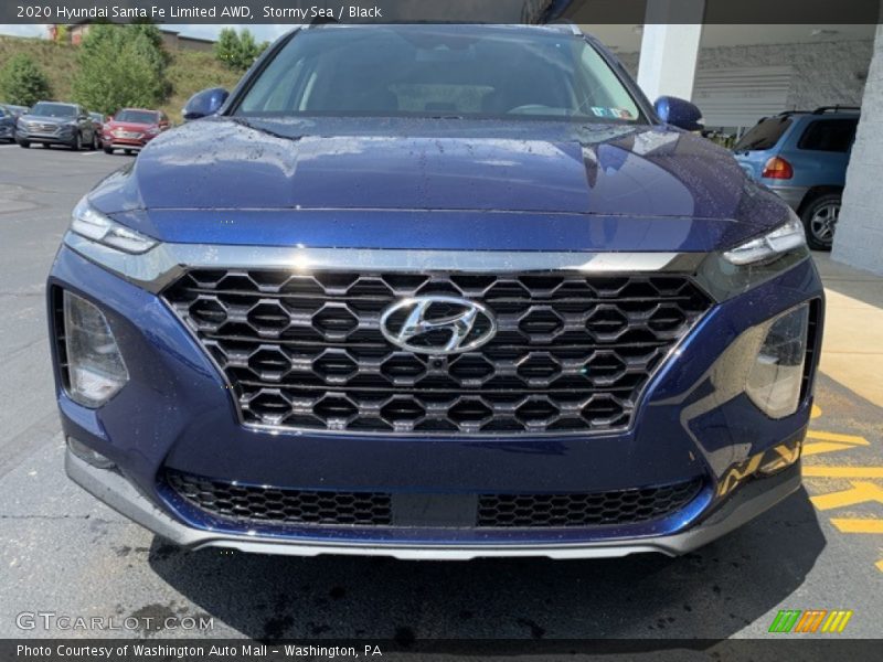 Stormy Sea / Black 2020 Hyundai Santa Fe Limited AWD