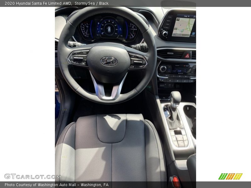 Stormy Sea / Black 2020 Hyundai Santa Fe Limited AWD