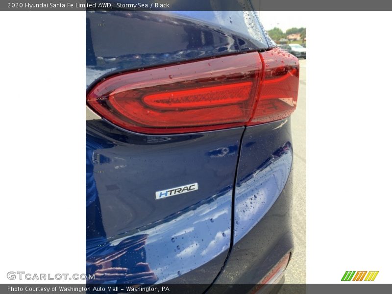 Stormy Sea / Black 2020 Hyundai Santa Fe Limited AWD