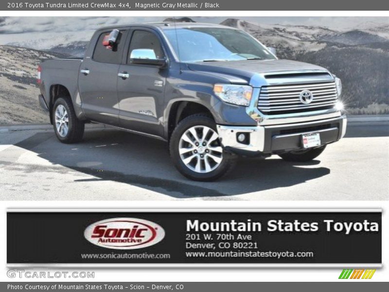 Magnetic Gray Metallic / Black 2016 Toyota Tundra Limited CrewMax 4x4