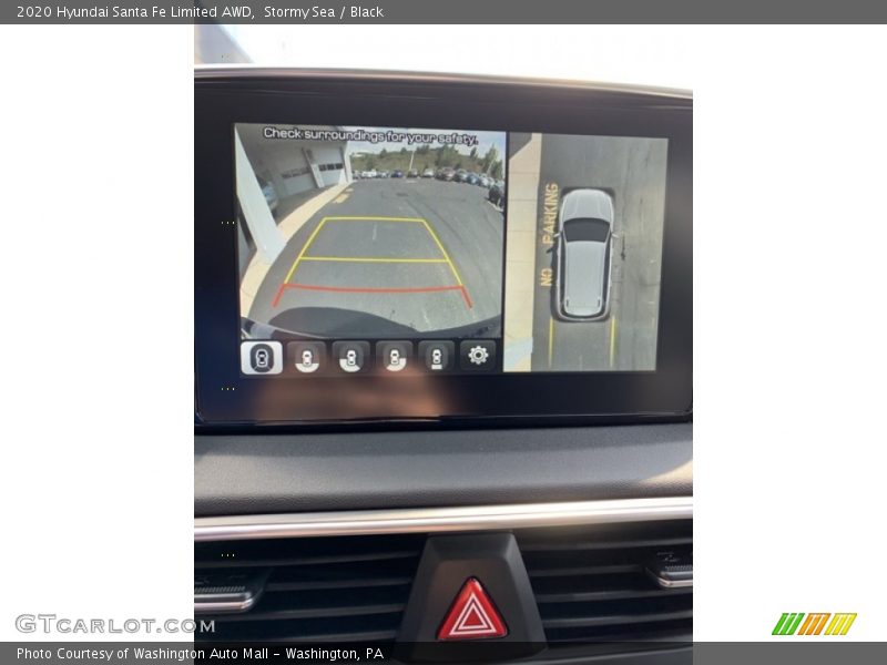 Stormy Sea / Black 2020 Hyundai Santa Fe Limited AWD