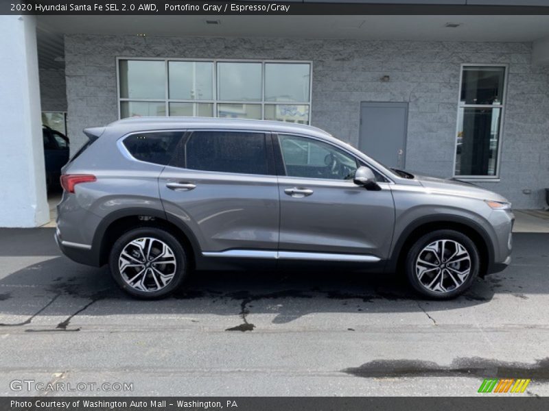 Portofino Gray / Espresso/Gray 2020 Hyundai Santa Fe SEL 2.0 AWD