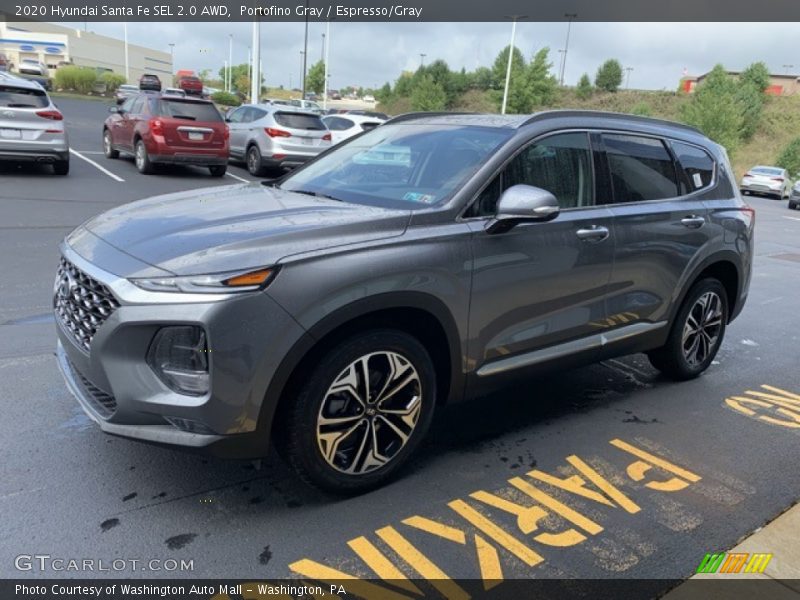 Portofino Gray / Espresso/Gray 2020 Hyundai Santa Fe SEL 2.0 AWD