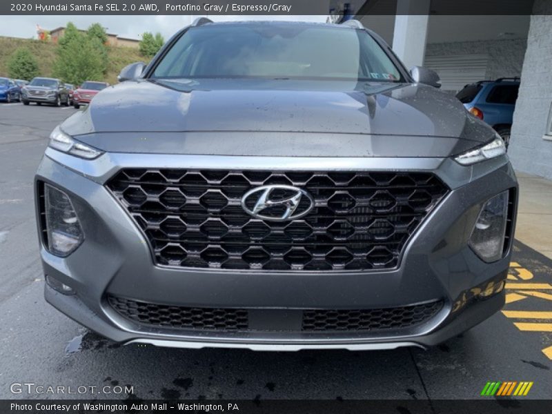 Portofino Gray / Espresso/Gray 2020 Hyundai Santa Fe SEL 2.0 AWD