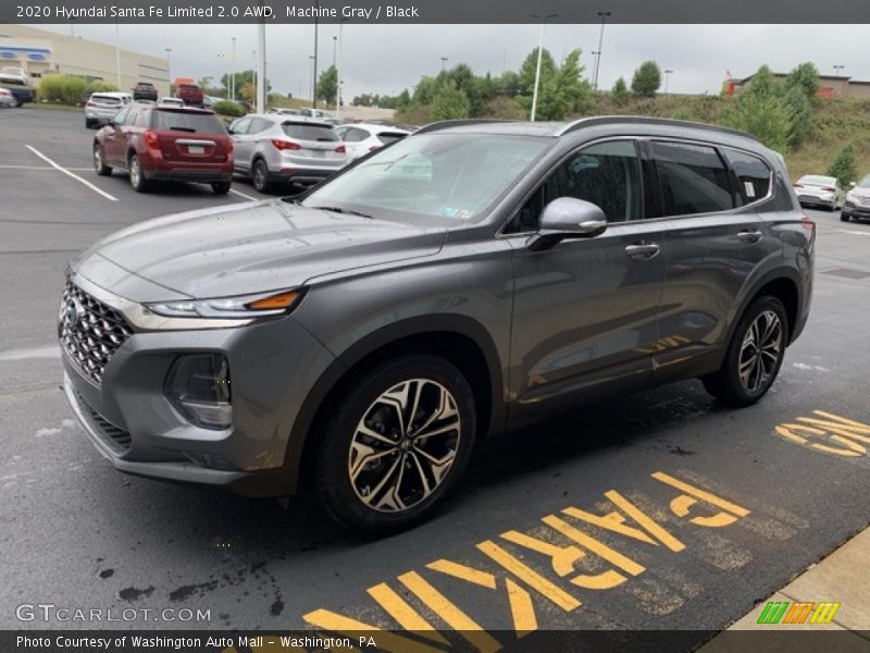 Machine Gray / Black 2020 Hyundai Santa Fe Limited 2.0 AWD