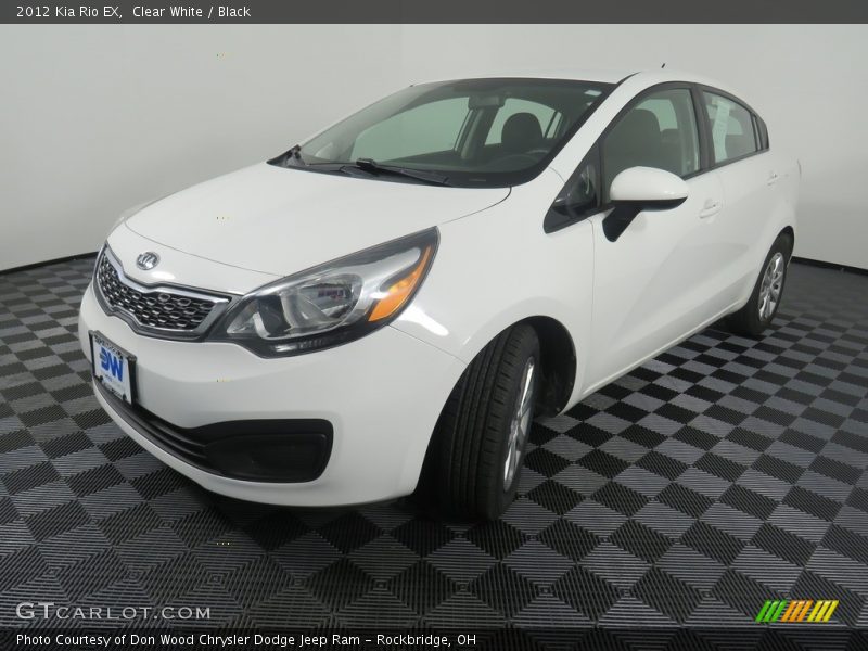 Clear White / Black 2012 Kia Rio EX