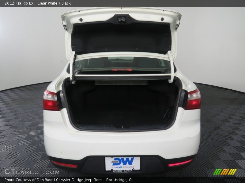 Clear White / Black 2012 Kia Rio EX