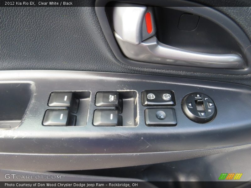 Clear White / Black 2012 Kia Rio EX