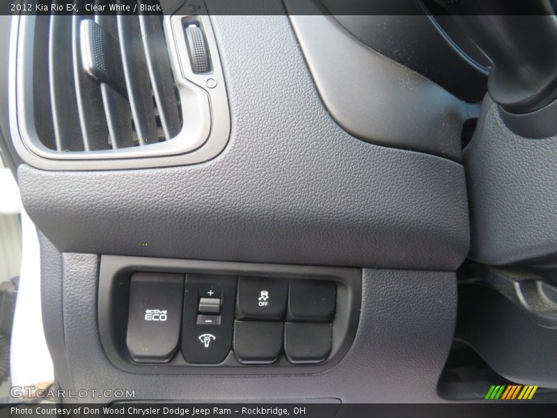 Clear White / Black 2012 Kia Rio EX