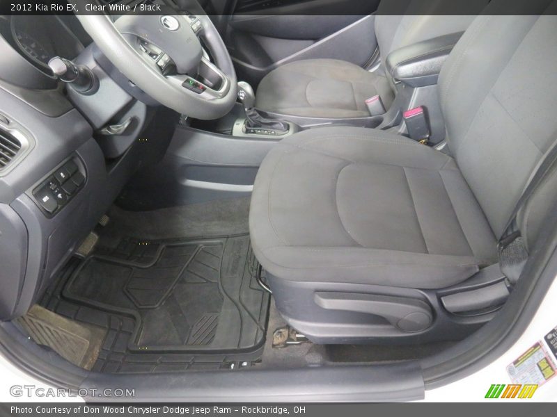 Clear White / Black 2012 Kia Rio EX