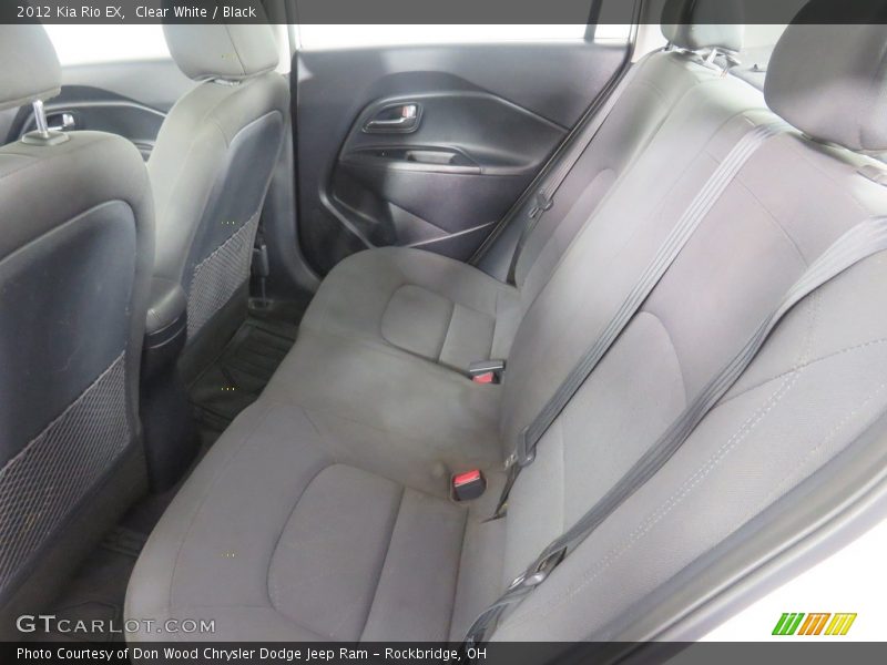 Clear White / Black 2012 Kia Rio EX