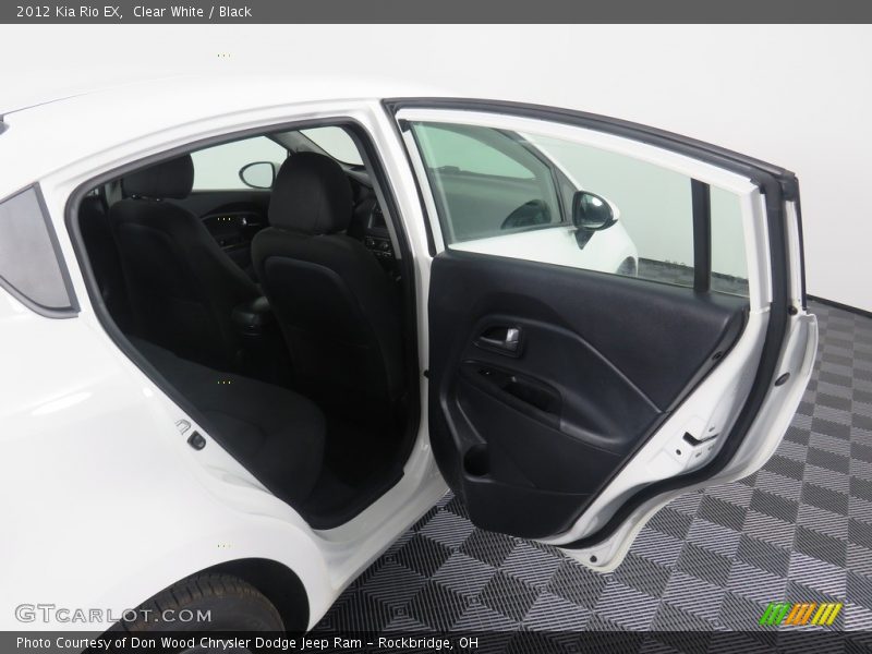Clear White / Black 2012 Kia Rio EX