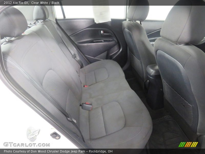 Clear White / Black 2012 Kia Rio EX