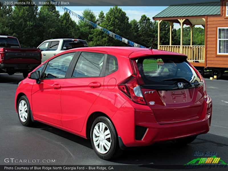 Milano Red / Black 2015 Honda Fit LX