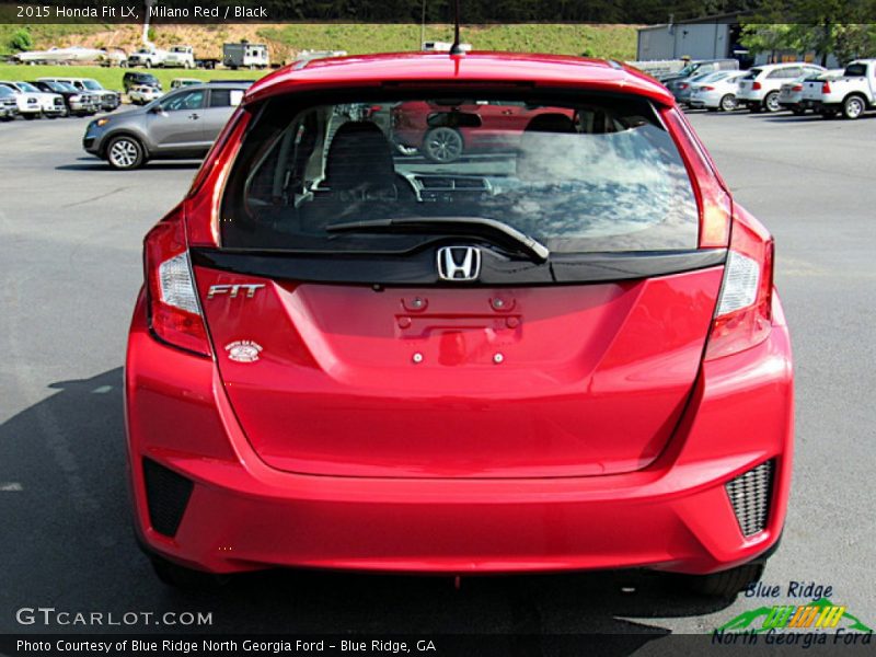 Milano Red / Black 2015 Honda Fit LX