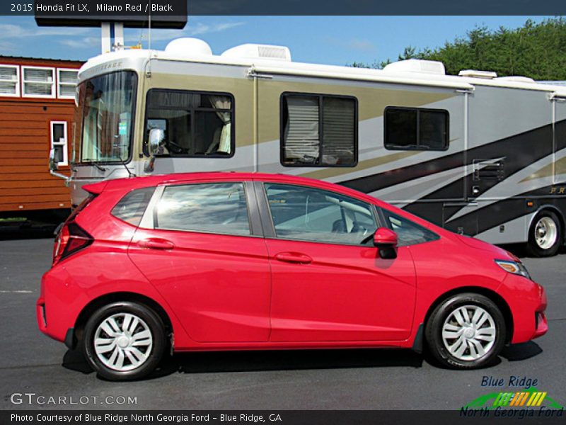 Milano Red / Black 2015 Honda Fit LX