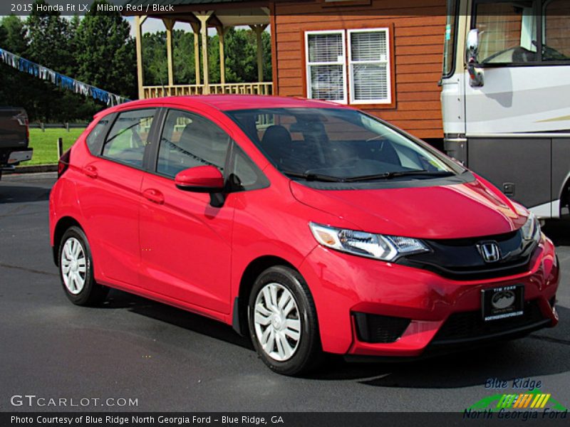 Milano Red / Black 2015 Honda Fit LX