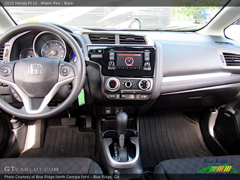 Milano Red / Black 2015 Honda Fit LX