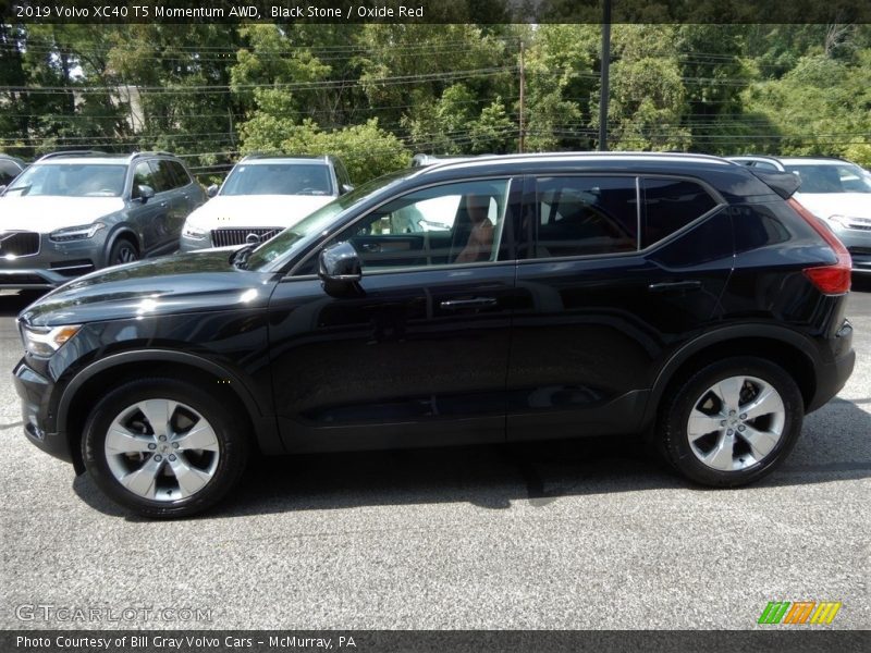 Black Stone / Oxide Red 2019 Volvo XC40 T5 Momentum AWD