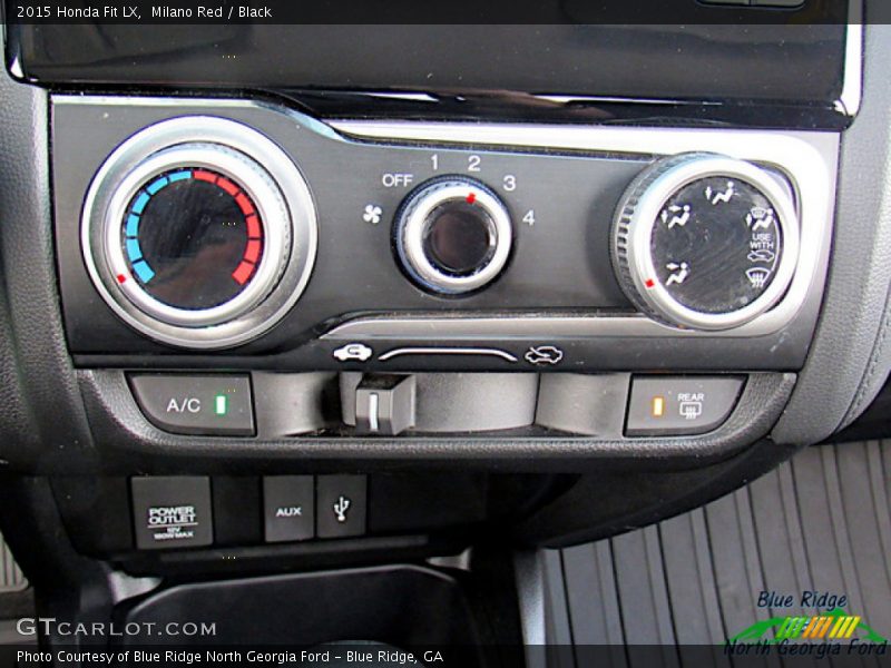 Milano Red / Black 2015 Honda Fit LX