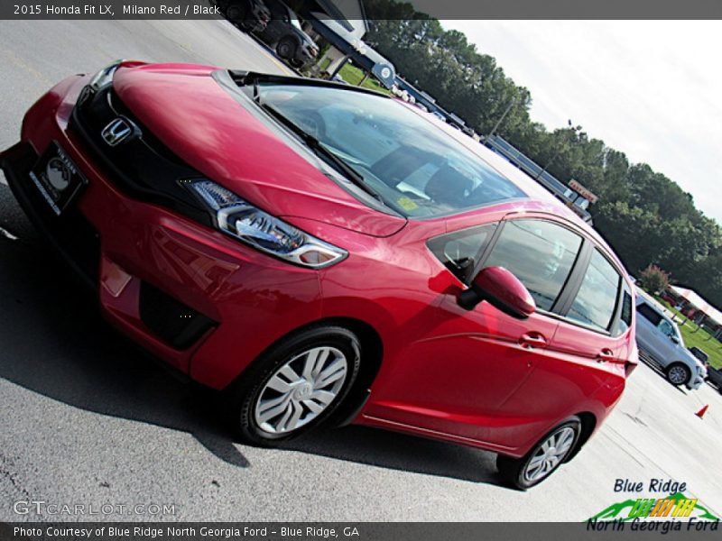 Milano Red / Black 2015 Honda Fit LX