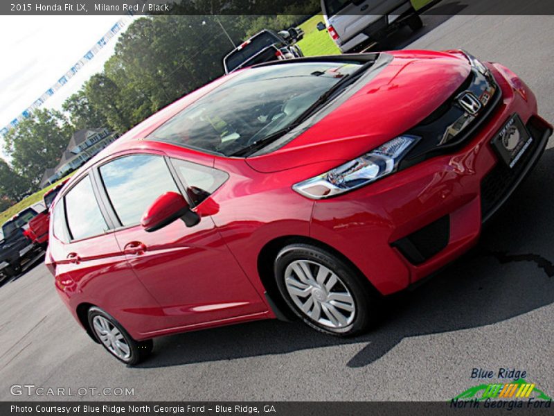 Milano Red / Black 2015 Honda Fit LX