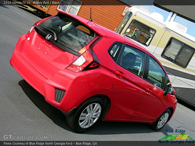 Milano Red / Black 2015 Honda Fit LX