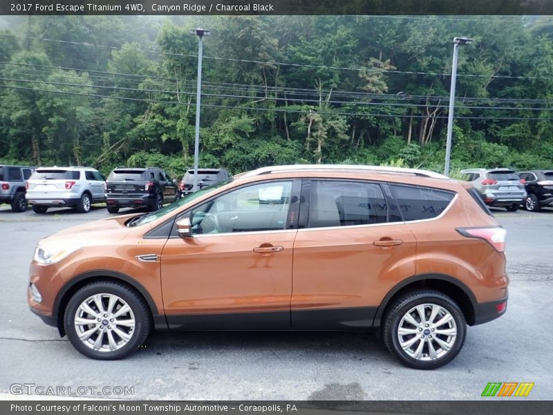 Canyon Ridge / Charcoal Black 2017 Ford Escape Titanium 4WD