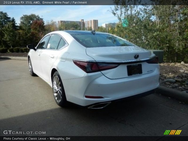 Eminent White Pearl / Parchment 2019 Lexus RX 350L AWD