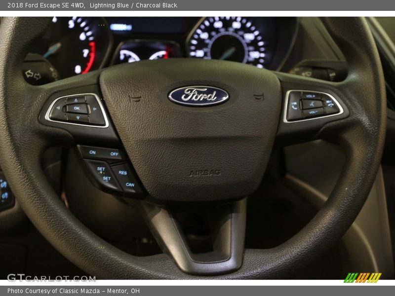 Lightning Blue / Charcoal Black 2018 Ford Escape SE 4WD
